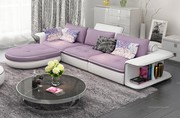 Modern Style Timiyore Leather Purple Corner Sofa